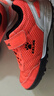 卡尔美（KELME）儿童足球鞋魔术贴免系带碎钉TF透气学生球鞋6873003 荧光橙 32 实拍图