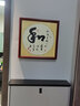 紫腾随轩字画中式客厅装饰画玄关书房茶室励志壁画办公室禅意挂画装裱 和 40*40cm红木色实木框 实拍图