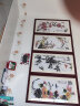 紫腾随轩梅兰竹菊挂画新中式四联壁画中国风四条屏客厅沙发背景墙画装饰画 图4 50*90cm*4红木色实木框 实拍图