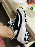 斯凯奇（Skechers）黑白金熊猫鞋秋男女同款情侣鞋时尚复古老爹鞋休闲运动鞋66666228 实拍图