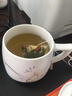 爱饰唯 手绘茶杯陶瓷带盖过滤办公室茶具个人杯花茶水泡茶喝茶茶水分离 兰花 实拍图