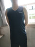 亚当彼得运动套装男夏季篮球服套装夏天男士跑步速干套装无袖背心支持定制 藏蓝色  L 建议体重110-125斤 实拍图