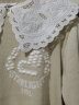 DZZIT地素春季复古文艺提花设计针织衫上衣女小众设计感 浅卡其色 XS 晒单实拍图