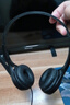 赖小星 通用耳机套45-110mm头戴式圆形耳罩网吧网咖耳机罩50 60 70 80 90 100mm游戏耳机替换海绵套配件 黑色光皮耳机套一对装【5.5cm】 实拍图