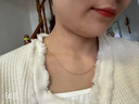 周生生 18K玫瑰金水波链彩金项链女 百搭素链锁骨链03818N定价 45厘米 实拍图