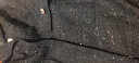 海青蓝（CYANINE SEA）服饰气质两件套套装裙春秋新款女装黑色高领针织衫无袖连衣裙5222 黑色 M 实拍图