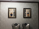心泊（SIMPLE S） 美式餐厅装饰画中式田园客餐厅挂画乡村复古怀旧饭厅背景墙壁画 B款 55*70套装（双联组合） 实拍图