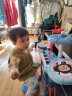 儿童玩具架子鼓男孩初学者入门2-3-6岁女孩多功能电子琴敲打鼓乐器宝宝玩具带麦克风早教音乐乐器 蓝靛色 晒单实拍图