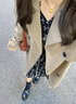 GARNUO卡其色风衣外套女中长款2025春秋季新款高级感小个子薄款休闲大衣 卡其色 M【116-130】 实拍图