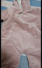 欢喜小熊 婴儿衣服冬季纯棉加绒哈衣爬服婴幼儿灯芯绒保暖冬装宝宝连体衣 粉色 80cm (建议10-18月身高73-80cm) 实拍图