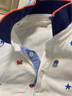 戴维贝拉（DAVE＆BELLA）男童运动套装休闲绅士小童POLO上衣短裤两件套夏季宝宝薄款衣服 米白底印花 130 cm（(建议身高120-130cm） 实拍图