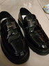 卡帝乐鳄鱼（CARTELO）男士皮鞋男韩版潮流百搭春季休闲青少年增高黑色英伦亮皮豆豆鞋潮 流苏 加绒 40 实拍图