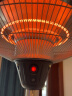 雷仕德朗（ROSTDL）伞型取暖器碳纤维电暖器客厅家用餐厅酒店大堂户外取暖烤火炉室外取暖炉大型 2100w 立式升降遥控版/银色 实拍图