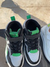 贵人鸟童鞋男女童板鞋潮款防滑耐磨儿童运动鞋2025新款秋季时尚休闲鞋 黑绿（单鞋） 35 实拍图