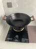 典匠 加深大铁锅铸铁家用炒锅无涂层生铁锅圆底双耳炒菜锅具 可视盖+蒸片 38cm 实拍图