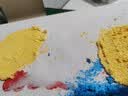 蒙玛特石膏绷带DIY装饰画丙烯颜料熟石膏石灰粉石英砂肌理画100ml【绿色系】1个30x40框V 实拍图