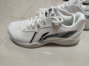 李宁（LI-NING） 新款羽毛球鞋刀锋MAX变色龙全能王耐磨减震防滑男女款训练运动鞋 男女同款雷霆LITE白黑020-7 43 (270mm) 实拍图