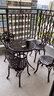 莫 家 户外铸铝桌椅组合室外铁艺休闲花园阳台桌椅户外小型茶桌三件套 太阳花2椅+60CM太阳圆台 实拍图