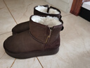 百丽（Belle）君妍同款小暖炉2代厚底雪地靴女棉鞋加绒保暖短靴D1K2DDD4 啡色 第二代 39 (245mm) 实拍图
