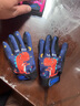 慕兰陆莲（MULANLULIAN）儿童骑行手套全指卡通薄款遮阳防晒3-12岁中大童户外骑平衡车防滑 恐龙宝贝 S号（3-6岁） 实拍图
