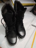 强人男靴 双密度作战靴 际华3515工装耐磨皮靴户外军迷训练靴子 黑色 42码 晒单实拍图