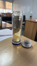 慕馨（moosen）玻璃杯男女士茶水分离杯双层带茶隔办公茶杯高档商务杯子团购定制 升级款水晶杯-宝石蓝+清洁杯刷 实拍图