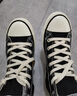 回力（Warrior）高帮帆布鞋复古男女情侣鞋板鞋休闲鞋子男运动跑步鞋402 黑色 35  实拍图