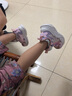 ABC KIDS童鞋女童鞋2025秋季新款儿童运动鞋秋款网面儿童鞋子旋转纽扣跑鞋 镂空单网夏款藤萝紫 26 实拍图