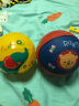 费雪皮球拍拍球玩具球儿童婴儿手抓球幼儿园专用篮球宝宝充气橡胶球 7寸狮+9寸熊猫+气筒针 实拍图