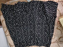 betu百图女装高腰显瘦碎花雪纺半身裙小鱼尾a字短裙裙子女2202T48 黑色 L 实拍图