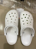 卡骆驰（CROCS）洞洞鞋贝雅男鞋女鞋轻便耐磨一脚蹬拖鞋休闲鞋|10126 白-100 40 (250mm) 实拍图