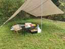 探险者（TAN XIAN ZHE）天幕帐篷露营天幕户外8-10人露营装备全套防晒蝶形防雨防风遮阳棚 22㎡奶油咖银胶天幕【10-14人】 实拍图