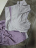 徽昂运动套装女瑜伽服女跑步健身服速干衣t恤含胸垫拼色短袖长裤紫XL 实拍图