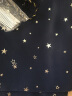 诺罗窗帘全遮光简约现代深蓝色星星烫银儿童房卧室飘窗出租房短帘防晒 深蓝烫银四爪钩款 150cm*200cm 1片 【成品】 实拍图