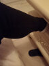 岚烨春秋装紧身棉裤跑步运动裤女纯色打底裤子弹力大码瑜伽裤修身铅笔裤 黑色  2XL 晒单实拍图