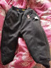乐芭鼠（LOBMOUSE）乐芭鼠童装宝宝棉裤男女童冬装儿童裤子外穿加厚婴儿幼童加绒长裤 黑灰色（圣诞企鹅棉裤） 100码建议2-3岁 ( 90-100cm ) 实拍图