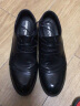 老人头（LAORENTOU）皮鞋男系带头层牛皮正装鞋男士休闲商务舒适圆头婚鞋 1717 黑 42 实拍图