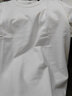 优崛（YOUJUE）重磅棉T短袖t恤男厚纯色小白T碳素磨毛美式vintage阿美咔叽打底衫 白色 2XL 实拍图