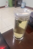 诺亚口杯双层水晶玻璃杯便携大容量男士高档透明女隔热商务办公泡茶杯 1#450ML【粗/细竹随机】 实拍图