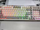 银雕K800PRO 98键有线薄膜键盘 RGB混光双拼键帽 机械手感男生女生通用高颜值游戏办公键盘 清月灰色 实拍图
