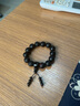 纳悟 黑玛瑙佛头带弟子珠 藏式三通金刚星月菩提佛珠念珠手串文玩配饰 黑玛瑙三通14mm 实拍图