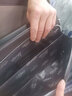 七匹狼男包单肩包牛皮斜挎包男士休闲商务包男士翻盖牛皮手提包公文包 咖色横款33*23*7CM 实拍图