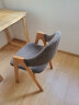 香木语北欧实木椅子简约书房椅单人餐桌椅现代扶手椅子时尚靠背软包木椅 实拍图