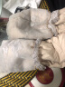 咕咕象（guguxiang）蕾丝袖套女士套袖工作白色羽绒服袖头手套短款可爱儿童护袖秋冬季 白色 1双 （51808袖套） 实拍图