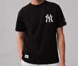 NEW ERA纽亦华MLB腰果花运动短袖T恤男女情侣NY LA印花NE 14179141-黑色-NY 腰果花 S 实拍图