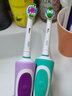 欧乐B电动牙刷成人男士女士情侣生日礼物圆头充电式旋转式入门优选牙刷D12双支实用三八女神节礼赠 D12两支装（到手刷头*4） 实拍图