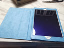 亖燚 苹果2021ipad保护套10.2皮套轻薄第九代全包8防摔9.7英寸air1支架mini6外壳 天蓝色（保护套+钢化膜） air1/2-iPad5/6（9.7寸） 实拍图