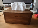木太祖 实木纸巾盒家用抽纸盒客厅桌面简约纸抽盒车用相思木质收纳盒 相思木-大号纸巾盒 实拍图
