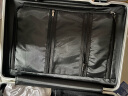 左汀行李箱铝框拉杆箱加厚结实抗压旅行箱登机箱大容量学生密码箱皮箱 烟白色 20英寸，可登机，适合短途出差 晒单实拍图