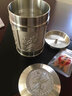 Totgn精品99.9纯锡制原料锡茶叶罐大中小号礼品金属密封商务茶仓茶叶盒 精品特大号纯锡茶叶罐梅兰竹菊 实拍图
